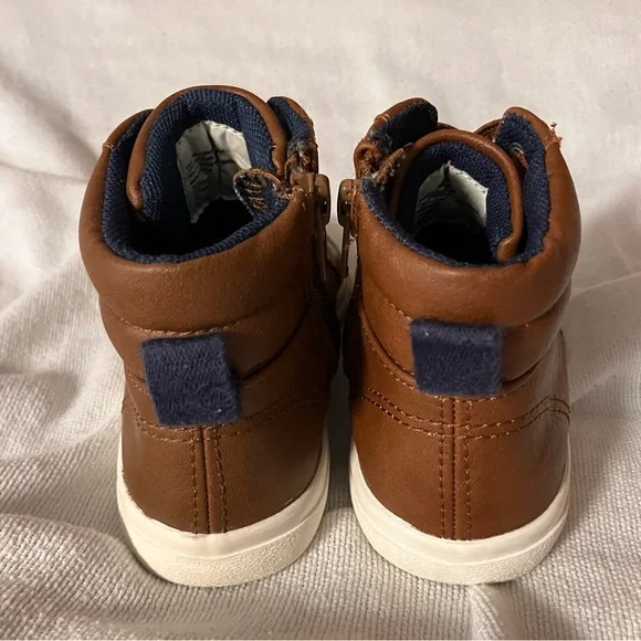 Cat & Jack Brown High-Top Sneakers - Picture 4 of 10